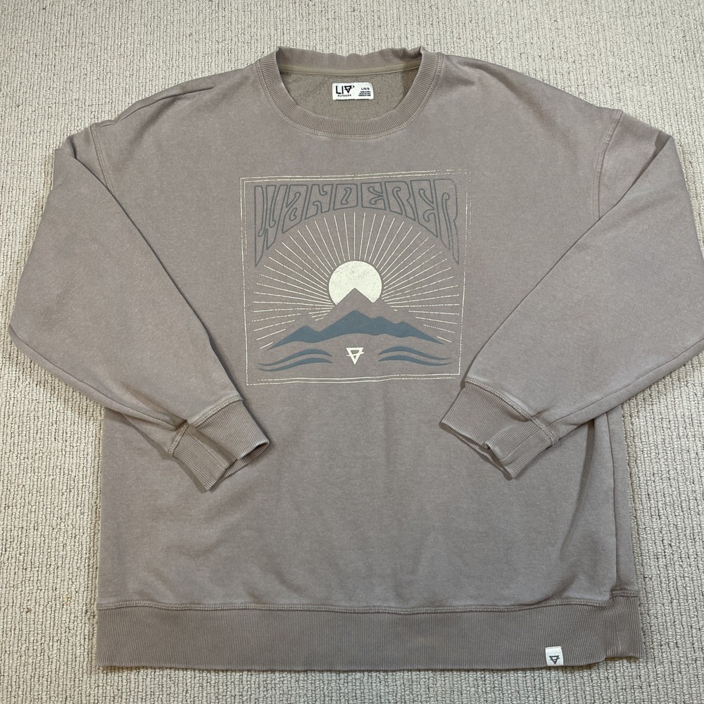 LIV Outdoor Sweatshirt Women Large Wanderer Gabriella Crewneck Pullover